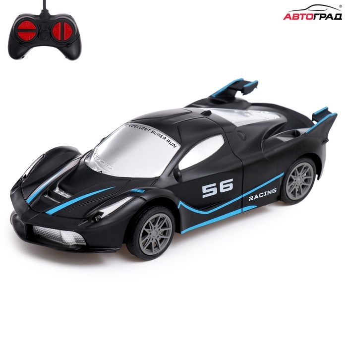 Машина радиоуправляемая &laquo;Жажда гонок&raquo;, 1:20, работает от батареек, цвет чёрный