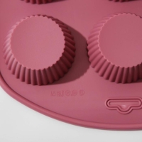 Форма для выпечки Доляна «Сладости. Круг реб», силикон, 27×22×3 см, 9 ячеек (6×6×3 см), цвет МИКС Форма для выпечки Доляна «Сладости. Круг реб», силикон, 27×22×3 см, 9 ячеек (6×6×3 см), цвет МИКС