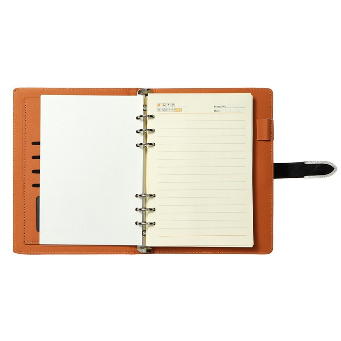 Органайзер на кольцах А5, 90 листов в линейку, с хлястиком, МИКС Органайзер на кольцах А5, 90 листов в линейку, с хлястиком, МИКС