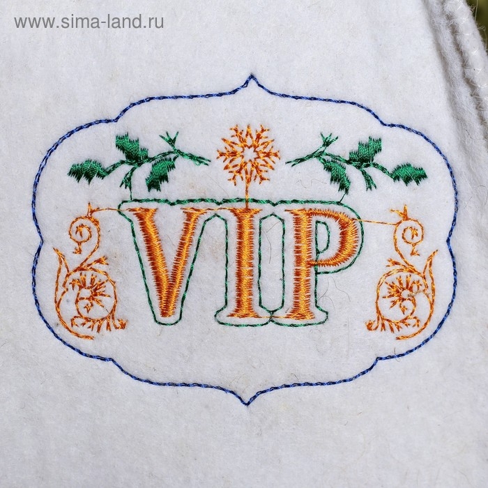 Банная шапка с вышивкой "VIP"