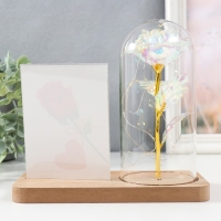 Фоторамка 9х13 см свет "Голография. Роза в колбе" от батареек 2хLR1130 9,8х19,5х18 см Фоторамка 9х13 см свет "Голография. Роза в колбе" от батареек 2хLR1130 9,8х19,5х18 см