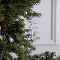 Ёлочная игрушка «Хрустальная ёлочка» 12 см, от батареек, свечение мульти (RGB) Ёлочная игрушка «Хрустальная ёлочка» 12 см, от батареек, свечение мульти (RGB)