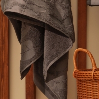 Полотенце махровое жаккардовое LoveLife Leaves 50х90 см, цвет тёмно-серый, 100% хл, 500 гр/м2 Полотенце махровое жаккардовое LoveLife Leaves 50х90 см, цвет тёмно-серый, 100% хл, 500 гр/м2