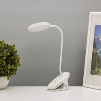 Светильник на прищепке с подставкой под телефон "Грань" 5Вт LED USB 2700-6500К белый Светильник на прищепке с подставкой под телефон "Грань" 5Вт LED USB 2700-6500К белый