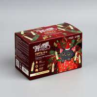 Гирлянда &laquo;Нить&raquo; 4 м с насадками &laquo;Свечи на прищепке&raquo;, IP20, тёмная нить, 20 LED, свечение тёплое белое, 220 В