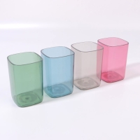 Органайзер - подставка для хранения маникюрных/косметических принадлежностей &laquo;Яркость&raquo;, квадратная, 6,5 &times; 6,5 &times; 9,5 см, цвет МИКС