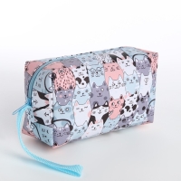 Косметичка на молнии, цвет серый Косметичка на молнии, цвет серый