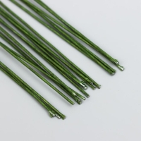 Проволока для творчества "Florico" 0.95 мм, 20 шт, 40 см, в бумажной оплётке, зелёный Проволока для творчества "Florico" 0.95 мм, 20 шт, 40 см, в бумажной оплётке, зелёный