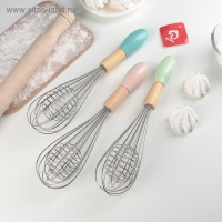 Венчик для взбивания Доляна «Камея», 29,5×6,5 см, цвет МИКС Венчик для взбивания Доляна «Камея», 29,5×6,5 см, цвет МИКС