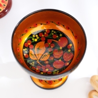 Конфетница,  14,5&times;15 см, хохлома