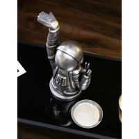 Подставка для мелочей &laquo;Космонавт&raquo;, полистоун, 47 см, цвет серебро