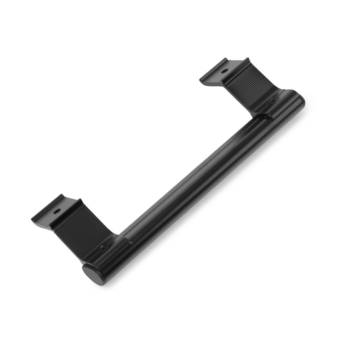 Ручка-скоба для пластиковых дверей ТУНДРА  001BL, металлическая, цвет черный