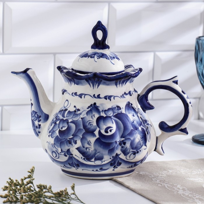 Чайник &laquo;Анимон&raquo;, 1 л, гжель