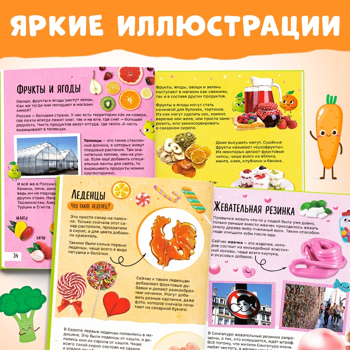 Книга в твёрдом переплёте &laquo;Энциклопедия о еде&raquo;