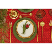 Скатерть новогодняя Доляна "Процветания в Новом году" 145*260 см, 100% п/э