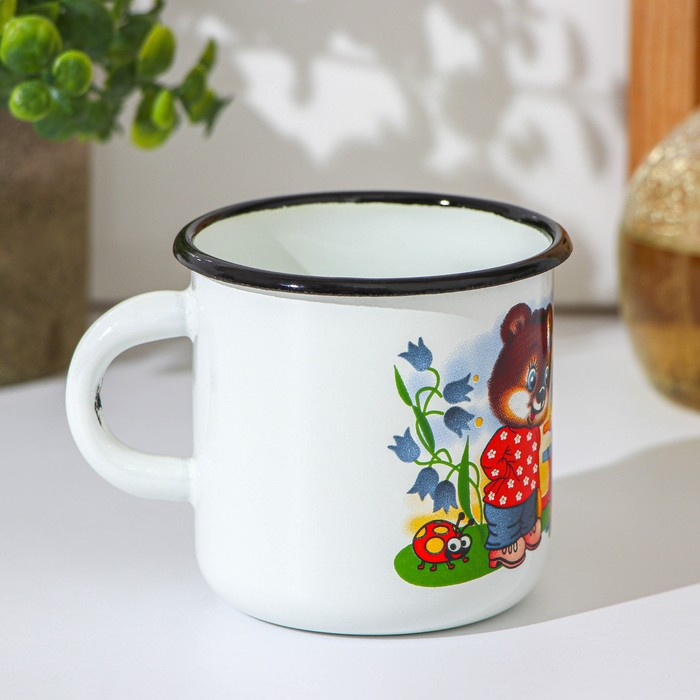 Набор посуды &laquo;Улыбка&raquo;, 4 предмета: кастрюля 1,5 л, ковш 1 л, кружка 250 мл, миска 800 мл, индукция