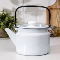 Чайник без деколи, 2 л, индукция, цвет белый Чайник без деколи, 2 л, индукция, цвет белый