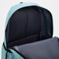 Рюкзак школьный на молнии из текстиля, 3 кармана, цвет бирюзовый Рюкзак школьный на молнии из текстиля, 3 кармана, цвет бирюзовый