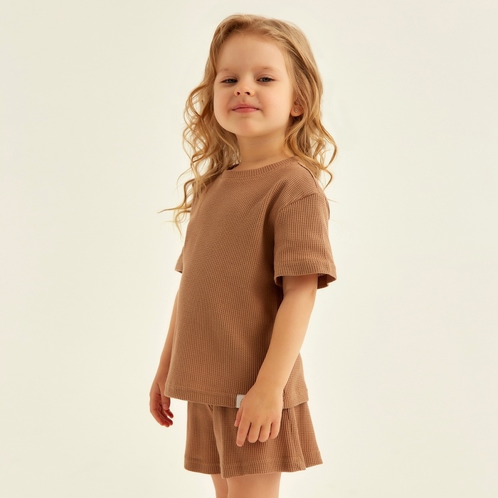 Пижама детская SL HOME р 34 (122-128), кофейный