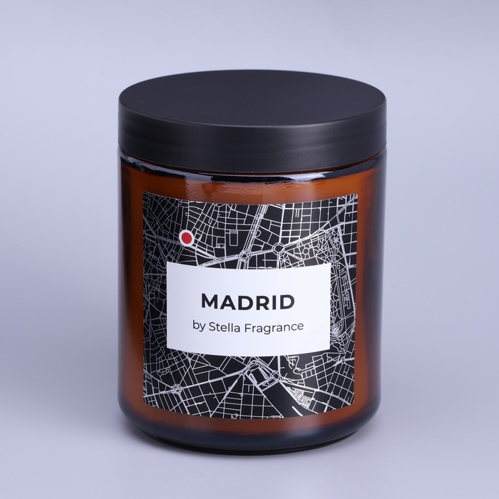 Свеча ароматическая в банке "MADRID", кедр, мускус, 250 г