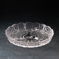 Менажница стеклянная круглая &laquo;Северная звезда&raquo;, 3 секции, d=20 см