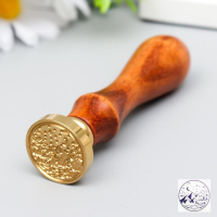 Печать для сургуча с деревянной ручкой "Горы" 9х3х3 см Печать для сургуча с деревянной ручкой "Горы" 9х3х3 см