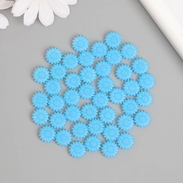 Сургуч в гранулах светящийся "Цветочки голубые" 100 капсул