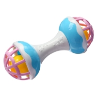 Погремушка &laquo;Гантелька&raquo;, с эластичными элементами, 17 см, Крошка Я