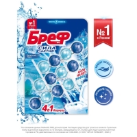 Блок для чистки и свежести унитаза Bref Сила актив 4 в 1 Bref "Океанский бриз", 50 гр Блок для чистки и свежести унитаза Bref Сила актив 4 в 1 Bref "Океанский бриз", 50 гр