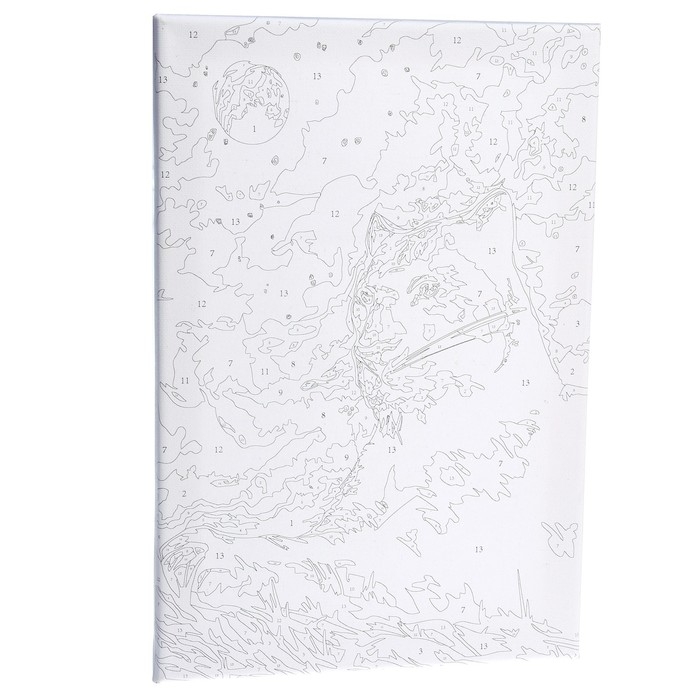 Картина по номерам на холсте с подрамником «Пантера в ночи» 20х30 см Картина по номерам на холсте с подрамником «Пантера в ночи» 20х30 см