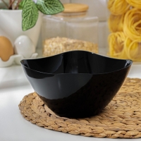 Салатник плстиковый «Рондо», 1 л, цвет чёрный Салатник плстиковый «Рондо», 1 л, цвет чёрный