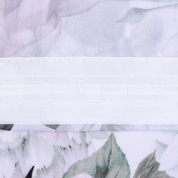 Комплект штор для кухни с подхватами Этель &laquo;Пионы&raquo; 145х180см-2 шт., 100% п/э