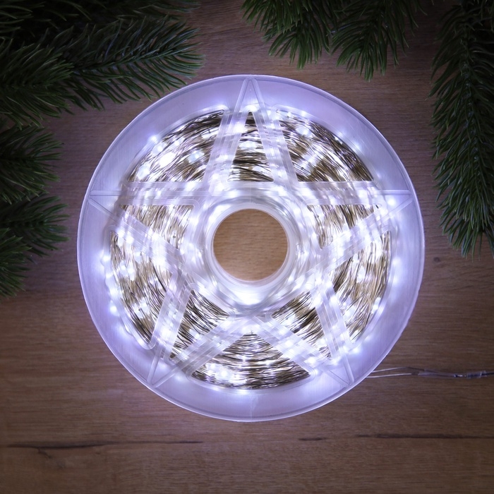 НИТЬ ROSA, IP44, 200 м, Н.С. LED(1608)-2000-36V, фиксинг, БЕЛЫЙ