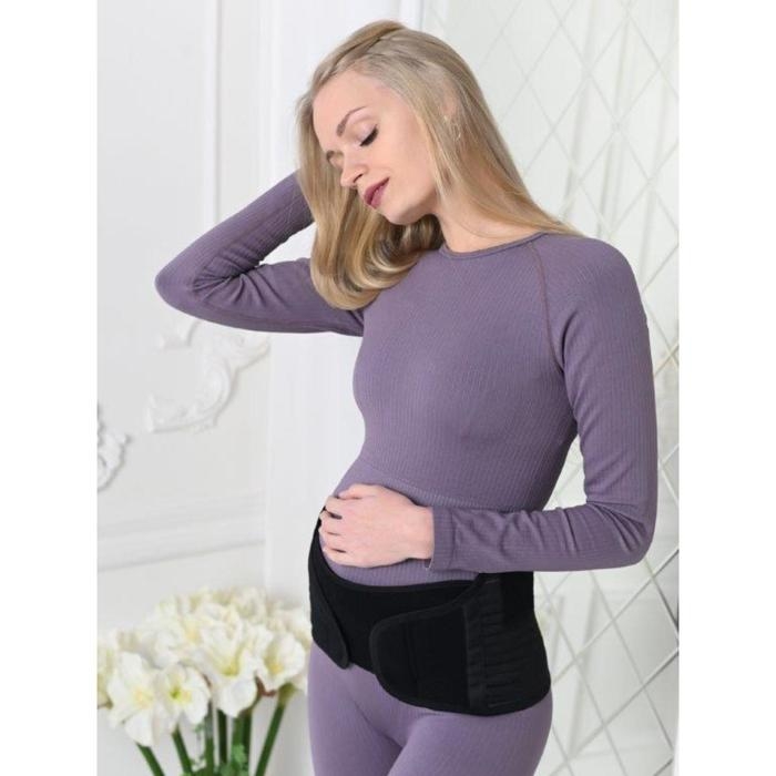 Бандаж-пояс универсальный, размер 116-120, цвет черный