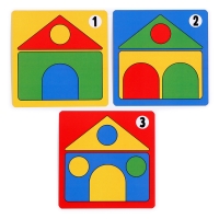 Счётный материал &laquo;Фигурные прятки. Домики&raquo;