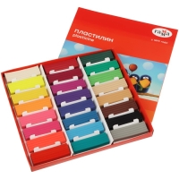 Пластилин, 24 цвета, 480г, Гамма "Мультики", со стеком, картонная упаковка (371595) Пластилин, 24 цвета, 480г, Гамма "Мультики", со стеком, картонная упаковка (371595)