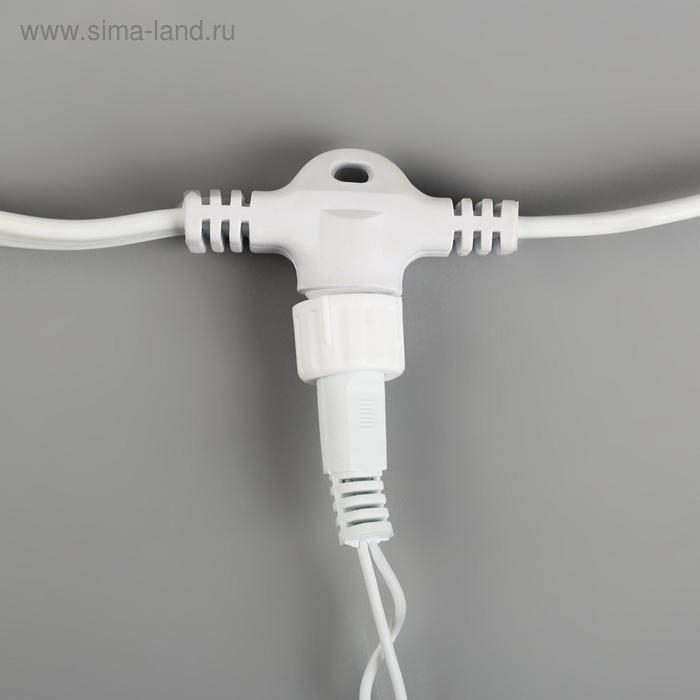 Гирлянда &laquo;Занавес&raquo; 2 &times; 9 м, IP44, УМС, белая нить, 1800 LED, свечение мульти, 220 В