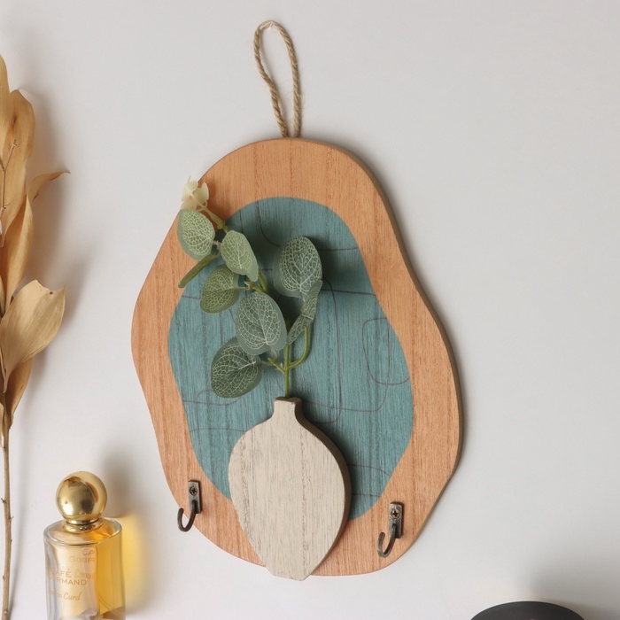 Крючки декоративные дерево "Абстракция. Геометрия" 1,5х19,5х23,5 см