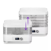 Сушилка для овощей и фруктов Kitfort КТ-1959, 450 Вт, 5 ярусов, таймер, белая Сушилка для овощей и фруктов Kitfort КТ-1959, 450 Вт, 5 ярусов, таймер, белая