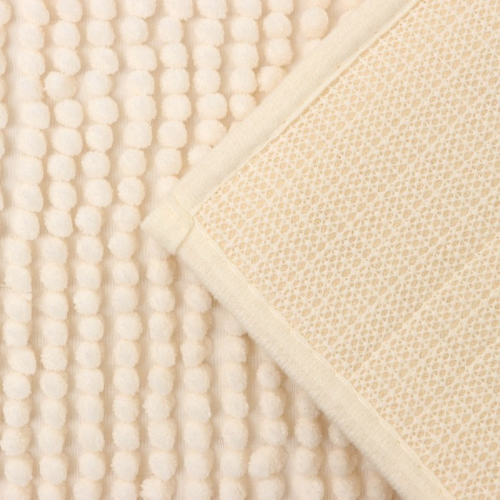 Коврик для дома Доляна «Букли», 40×60 см, цвет бежевый Коврик для дома Доляна «Букли», 40×60 см, цвет бежевый