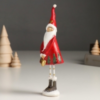 Сувенир полистоун "Высокий Дед Мороз в красном наряде, с сердцем/звездой" МИКС 4,5х6х19 см Сувенир полистоун "Высокий Дед Мороз в красном наряде, с сердцем/звездой" МИКС 4,5х6х19 см