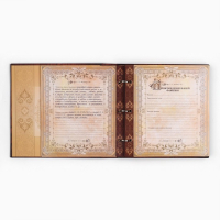Родословная книга с рамкой под фото &laquo;Родословная книга&raquo;, под дерево, 50 листов, 21,5 х 23,7 см.