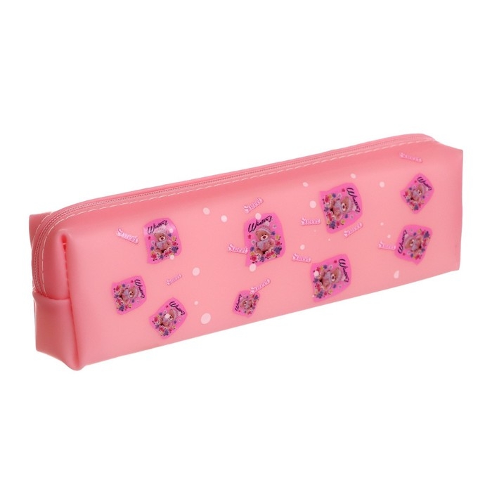 Пенал школьный на молнии Пенал школьный на молнии "Зверушки", МИКС