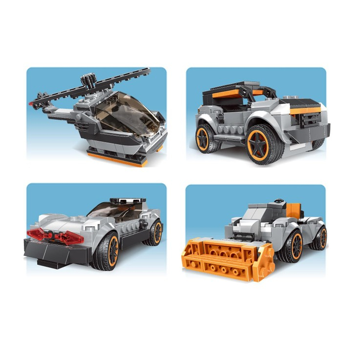 Конструктор блочный «Кабриолет», 20 вариантов сборки, 233 детали Конструктор блочный «Кабриолет», 20 вариантов сборки, 233 детали