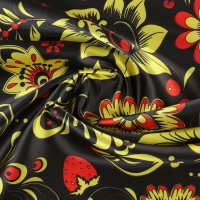 Лоскут для рукоделия, атлас, хохлома, 50 &times; 75 см