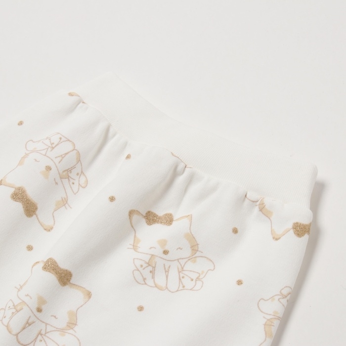 Комплект детский, цвет белый/бежевый, рост 68 см