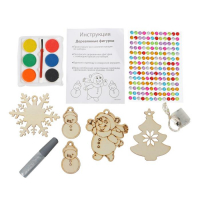 Набор для творчества &laquo;Новогодняя гирлянда: снеговички&raquo;