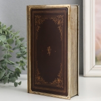 Шкатулка-книга металл, кожзам "Геральдический лев" 20х12х4 см Шкатулка-книга металл, кожзам "Геральдический лев" 20х12х4 см