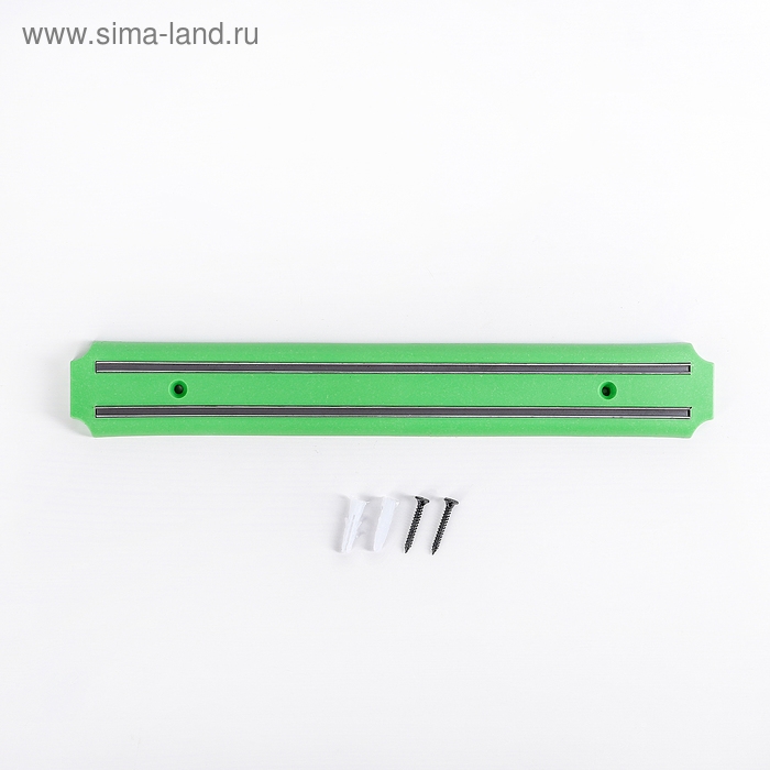 Держатель для ножей магнитный, 33 см, цвет зелёный