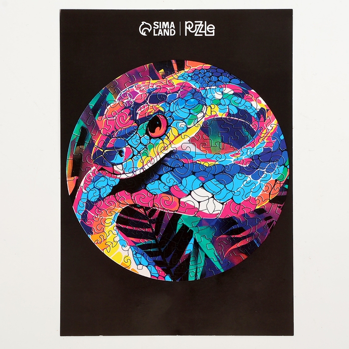 Пазлы фигурные деревянные &laquo;Змея в джунглях&raquo;, 117 элементов, символ года 2025